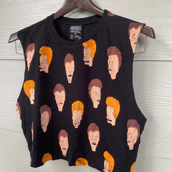 Forever 21 Tops - Beavis and Butt-Head Cut off T (S)